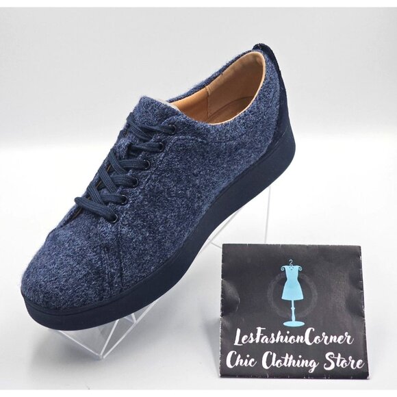 Fitflop Women's Blue Merino Wool Rally E01 Sneaker in Love Size 9 2405 - Picture 14 of 16